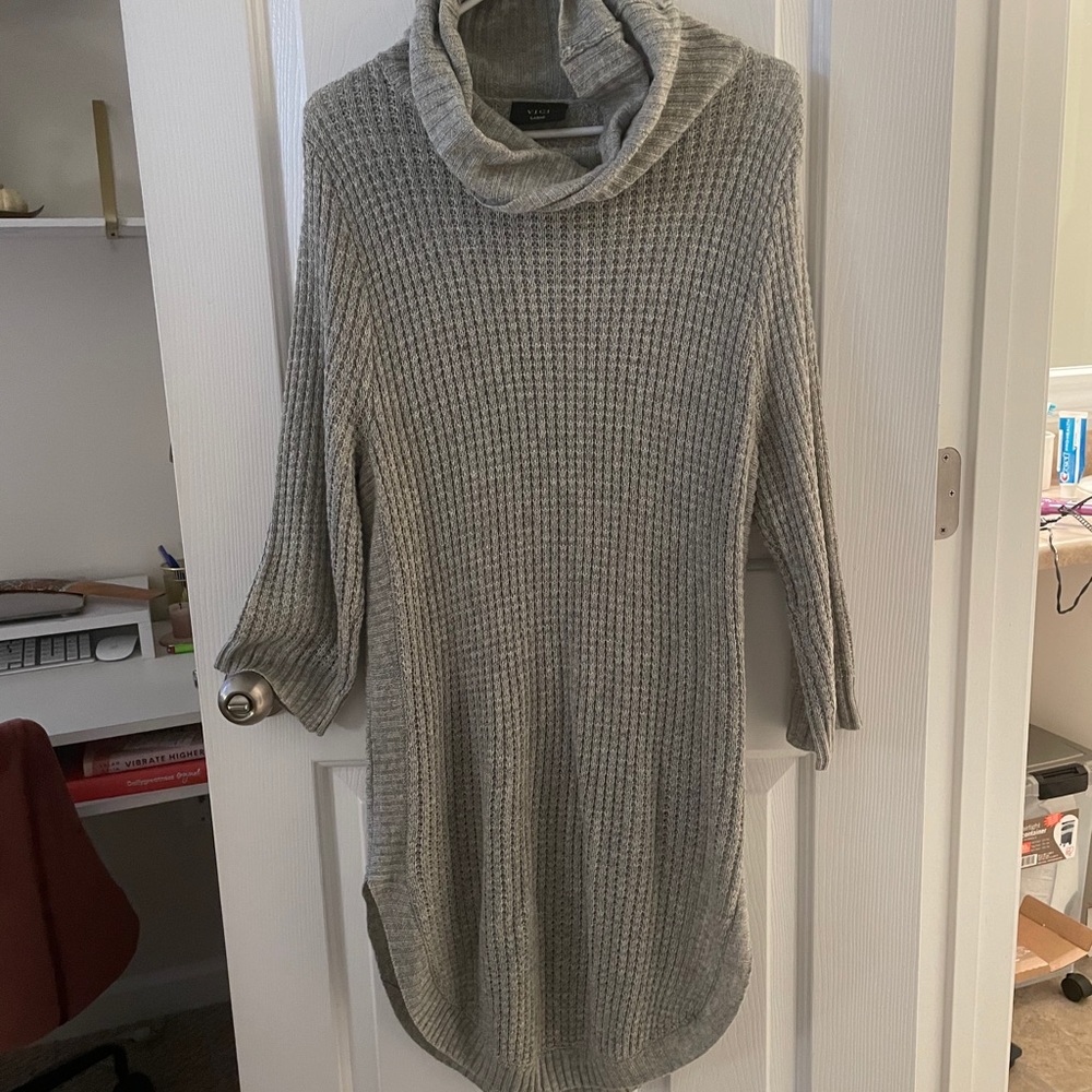 Vici waffle texture sweater dress